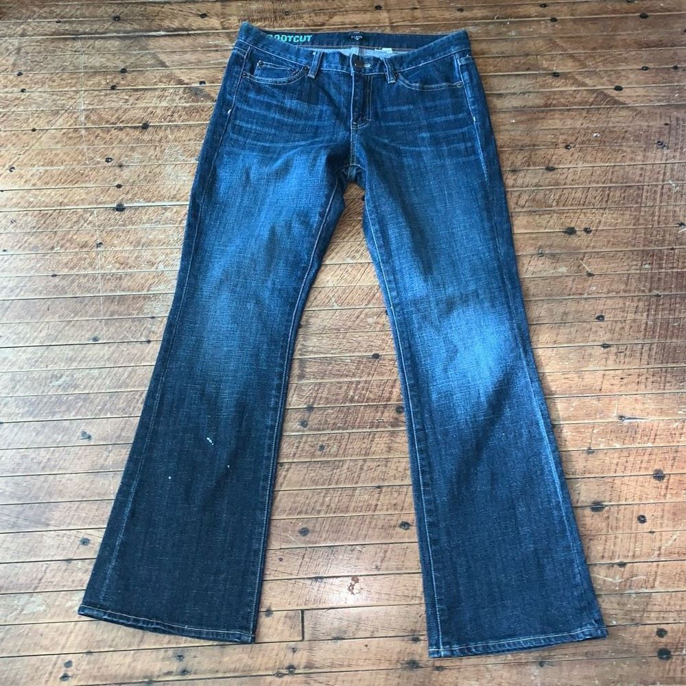 J Crew dark wash bootcut 30 normcore western jeans